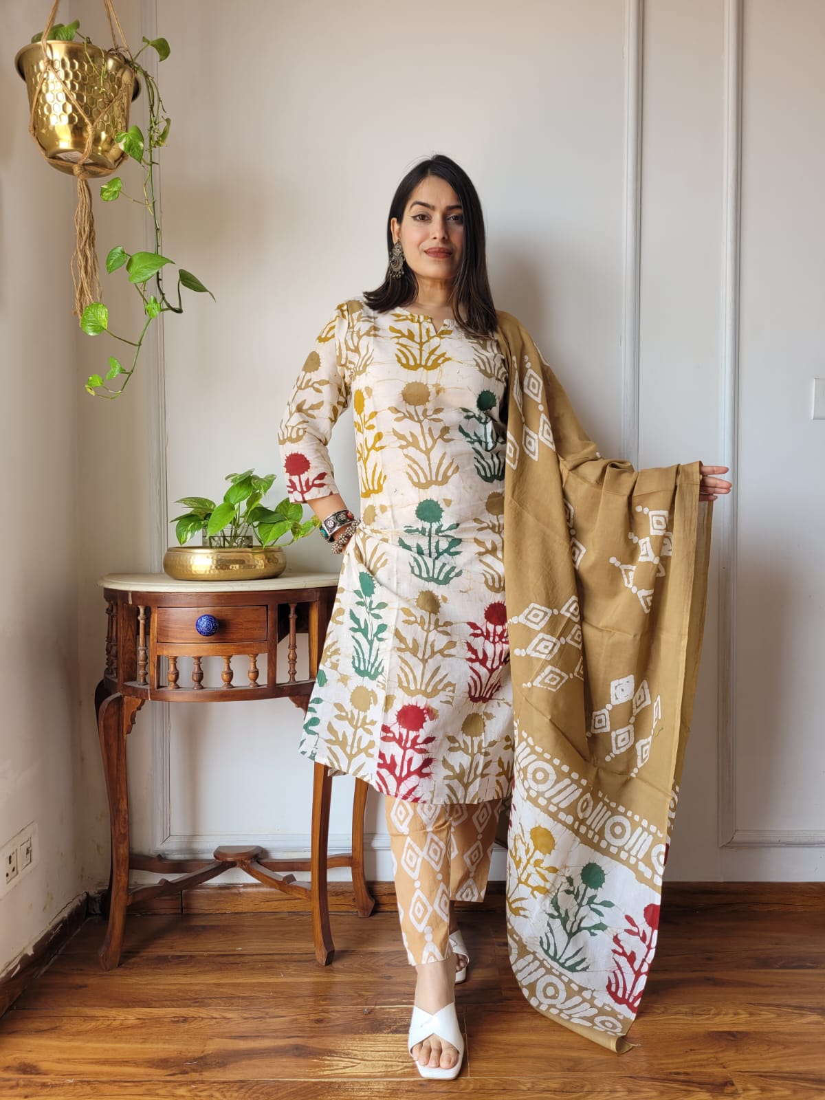 Women's Cotton Suit | Artisan Handcrafted Bagru Collection