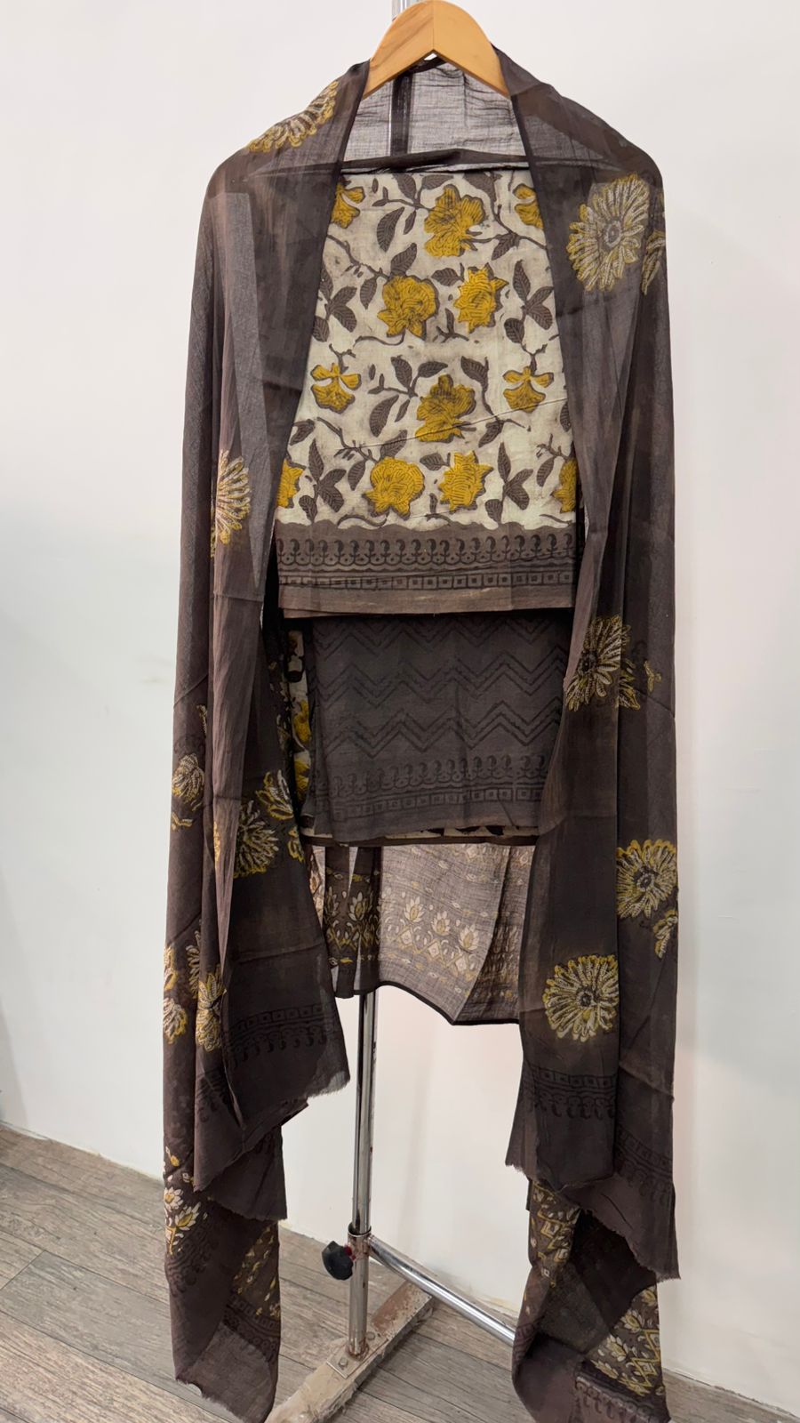 Elegant Ajrakh Printed Cotton Dress Material