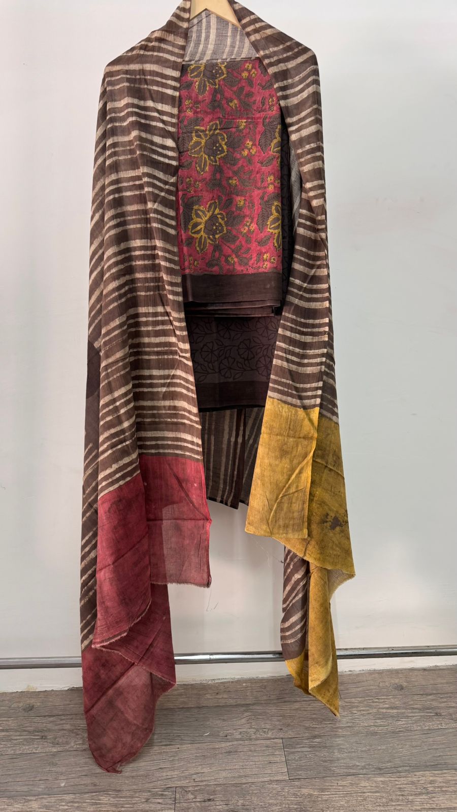 Elegant Ajrakh Printed Cotton Dress Material
