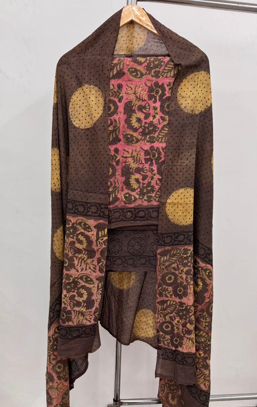 Elegant Ajrakh Printed Cotton Dress Material
