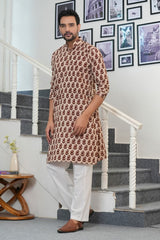 Men's Kurta | Full Sleeve Pure Cotton Ethnic Wear