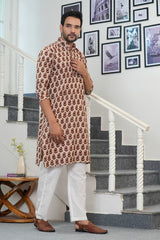 Men's Kurta | Full Sleeve Pure Cotton Ethnic Wear