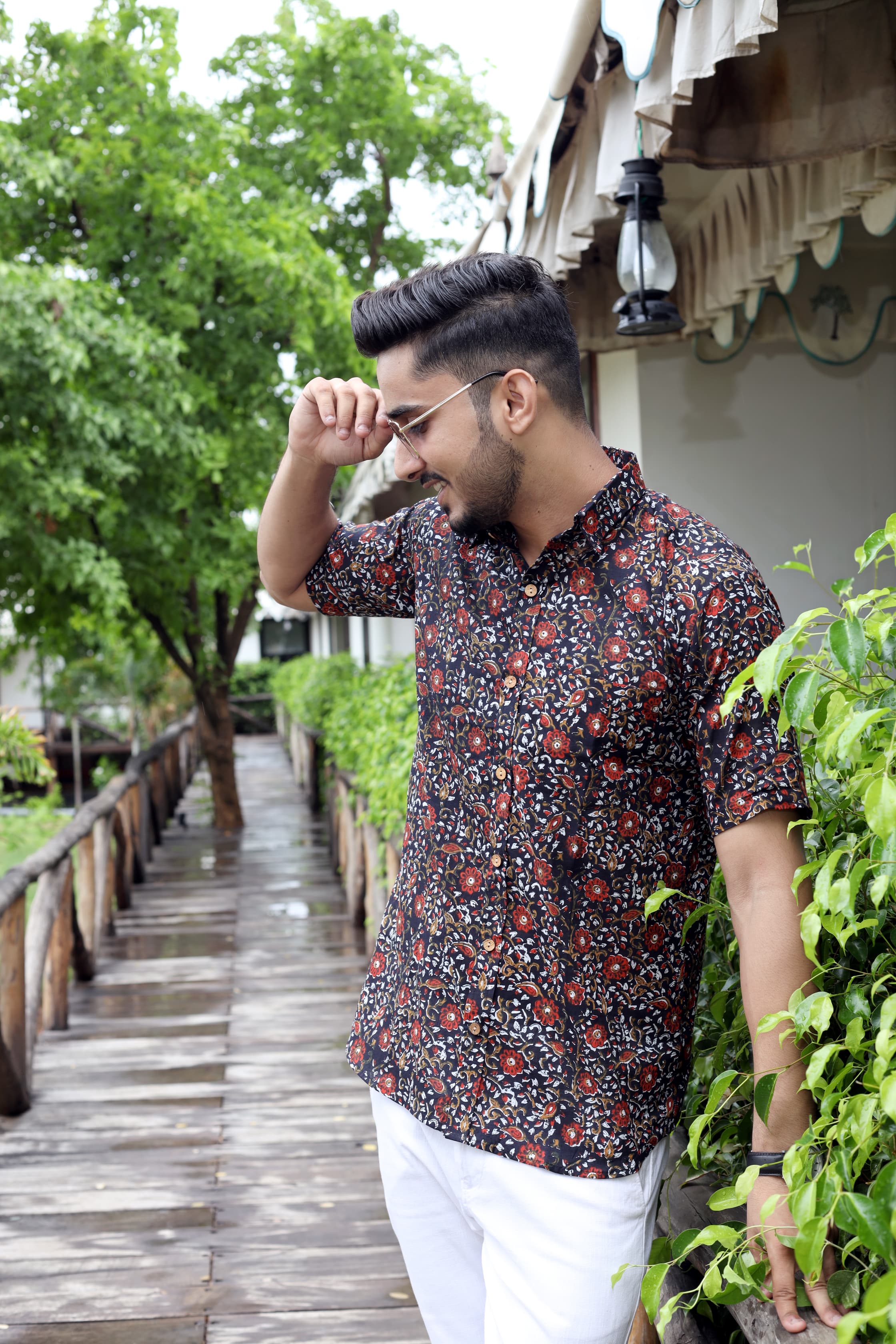 Men's Shirt | Designer Bagru Print Cotton Shirt