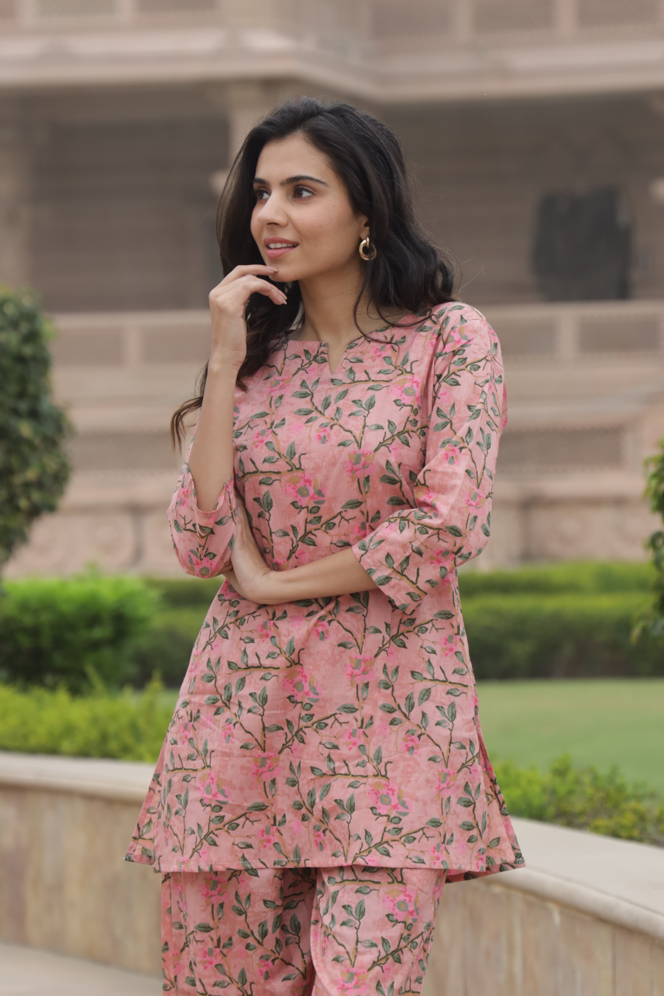 Bagru Elegance Co-Ord Set Dress