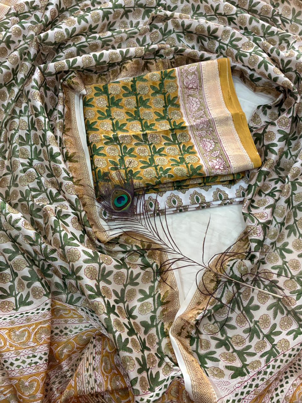 Women's Maheshwari Suit | Artisan Hand Block Printed Suit