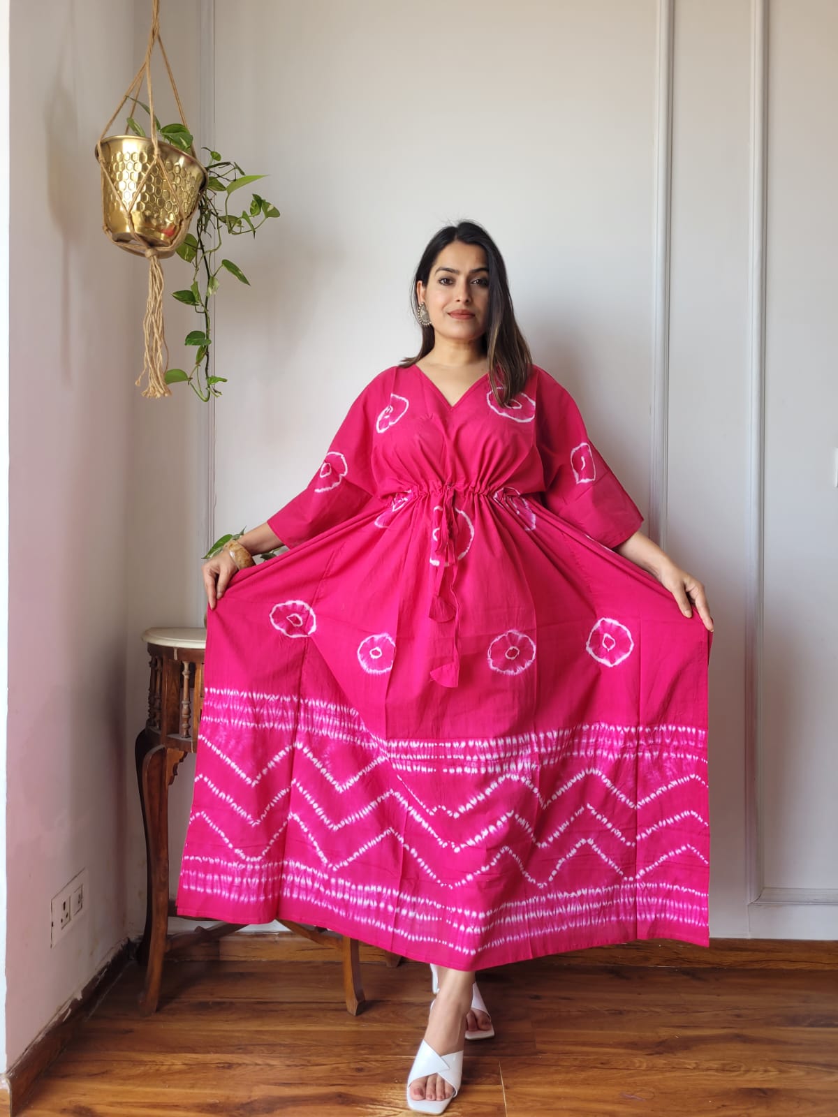 Women's Long Kaftan | Ethnic Pure Cotton Maxi Kaftan