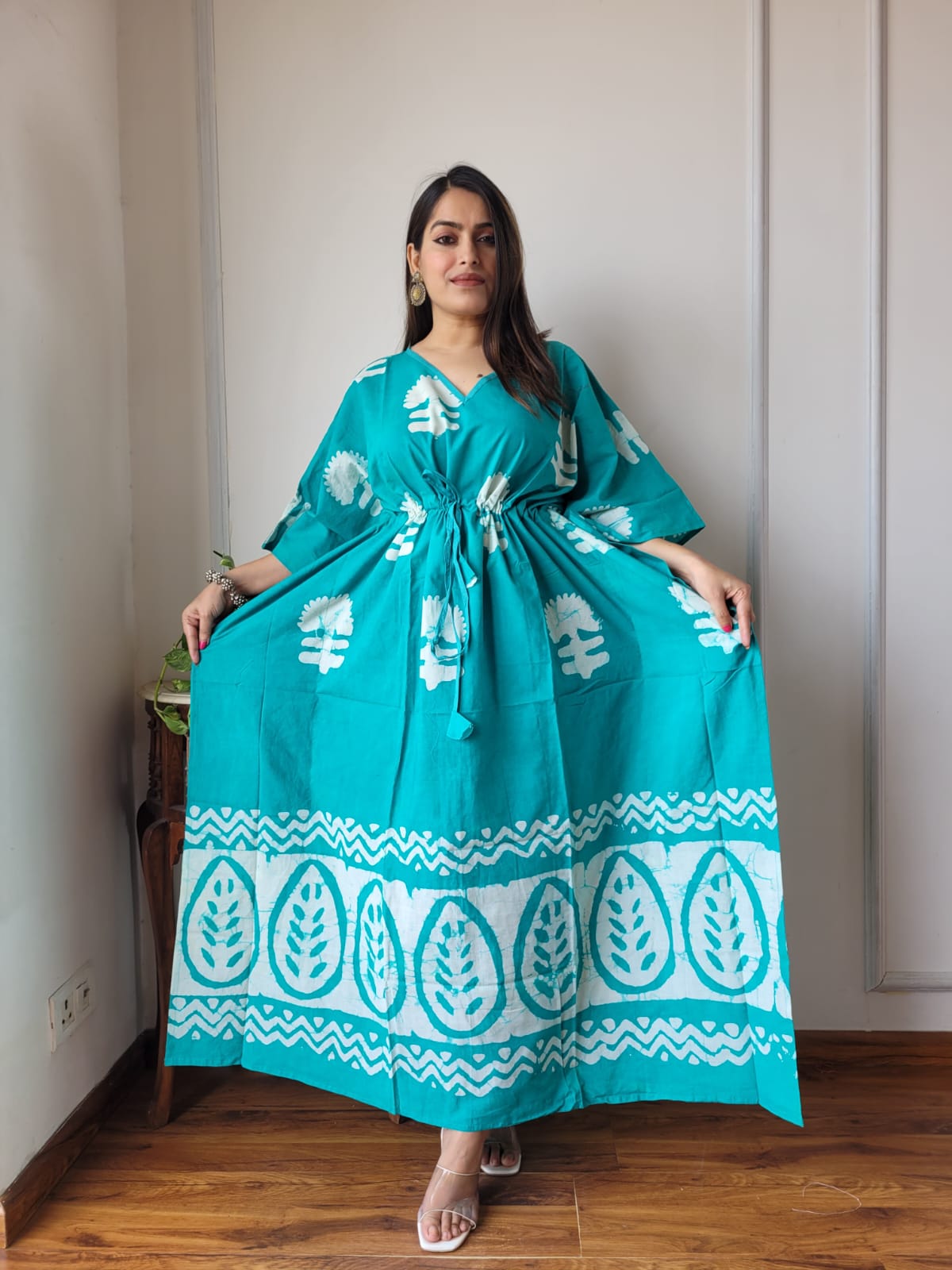 Women's Long Kaftan | Elegant Pure Cotton Collection