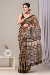 Linen Saree | Soft & Lightweight Natural Fabric