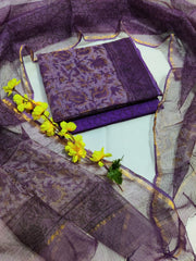 Women's Kota Doria Suit | Summer Special Unstitched Suit Set