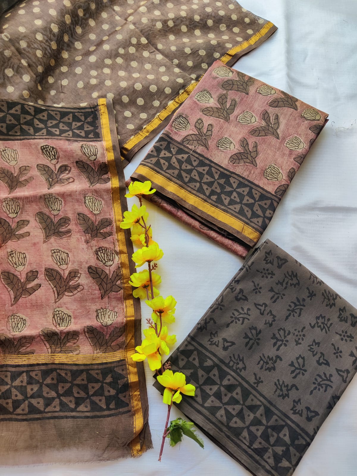 Women's Chanderi Suit | Artisan Hand Block Printed Dress Material