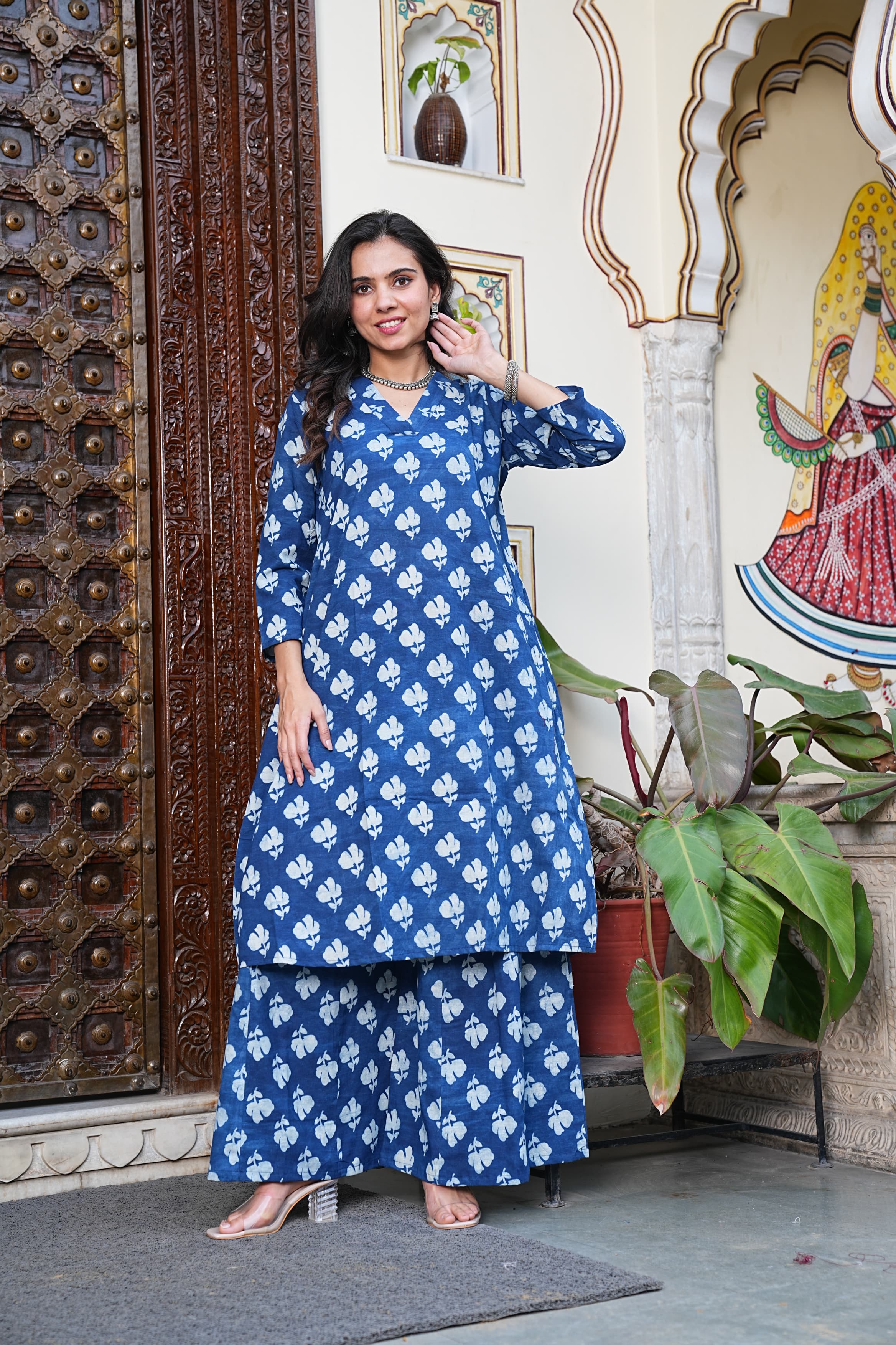Women's Kurti Palazzo Set | Premium Kali Palazzo Collection