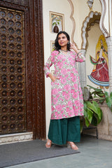 Women's Kurti Palazzo Set | Everyday Cotton Comfort