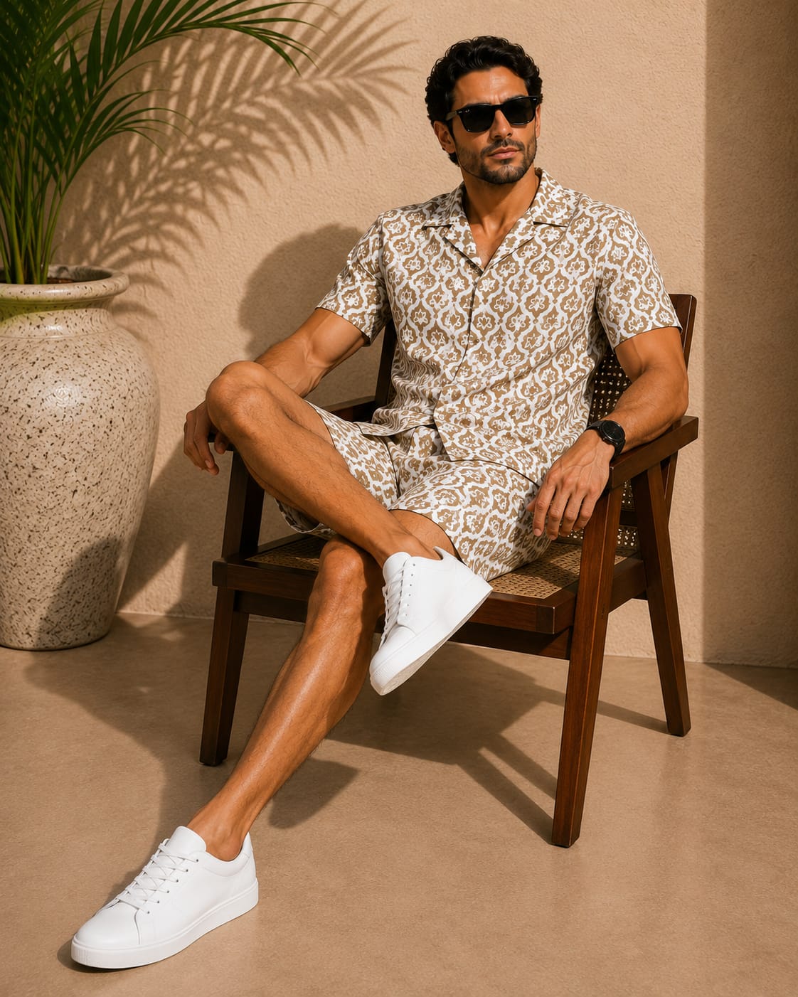 Authentic Handcrafted Cotton Co-Ord Set for Men