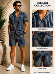 Traditional Hand Block Printed Cotton Co-Ord Set for Men