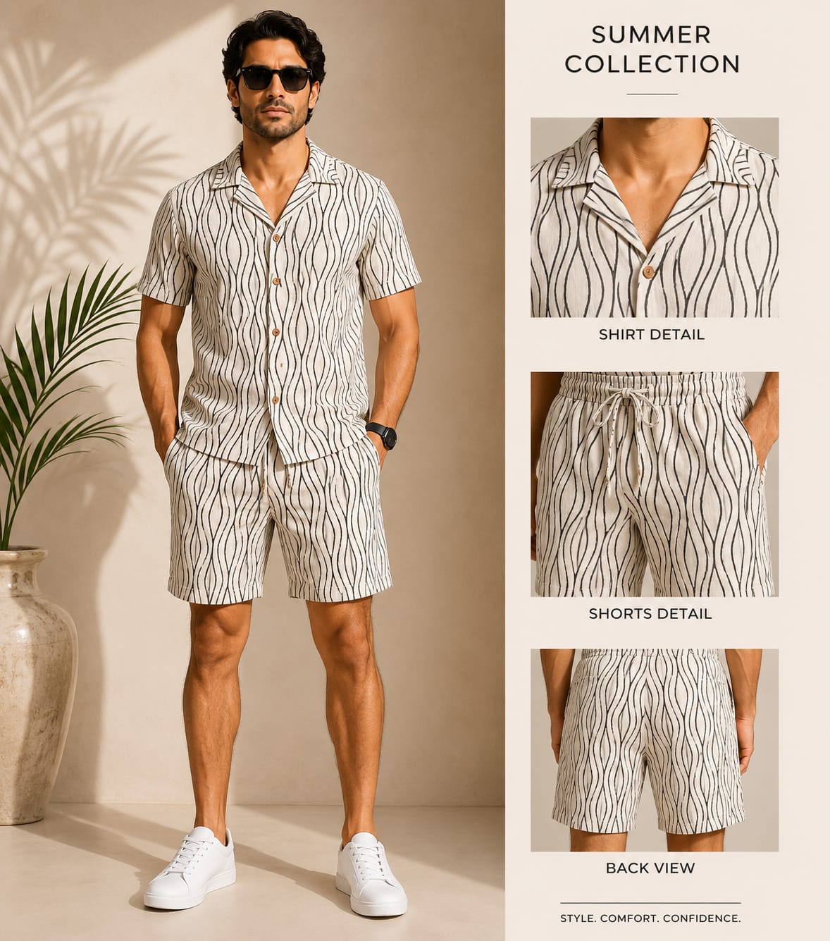 Premium Men's Cotton Co-Ord Set – Artisan Hand Block Print