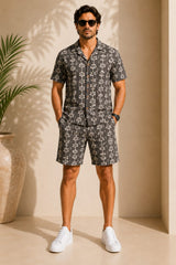 Pure Cotton Men's Co-Ord Set – Handcrafted Block Print Collection