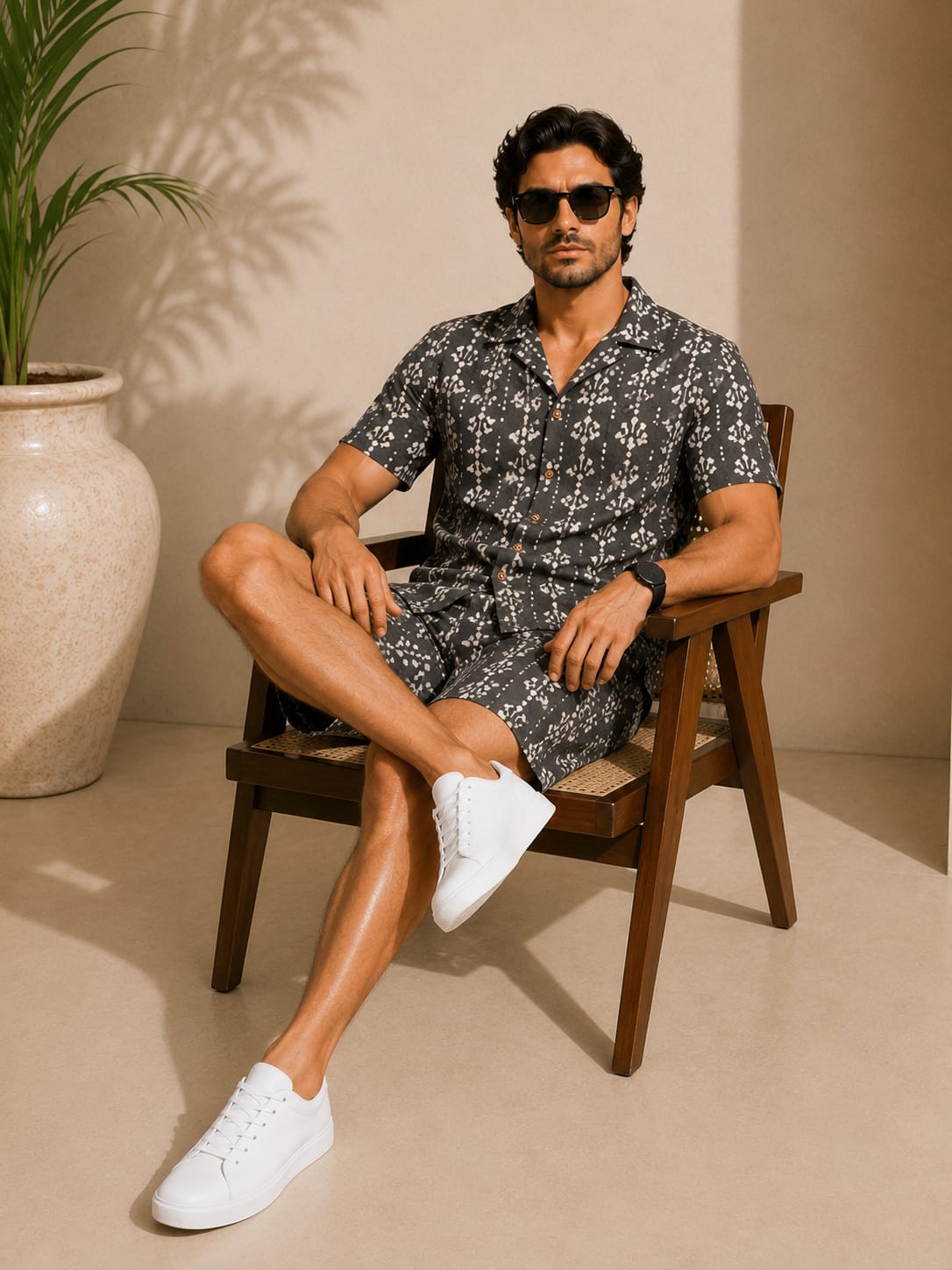Pure Cotton Men's Co-Ord Set – Handcrafted Block Print Collection