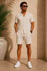 Men's Relaxed Fit Cotton Co-Ord Set