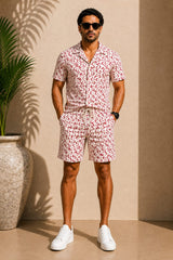 Classic Hand Block Printed Cotton Co-Ord Set for Men