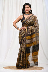 Authentic Bagru Print Chanderi Silk Saree – Premium Quality
