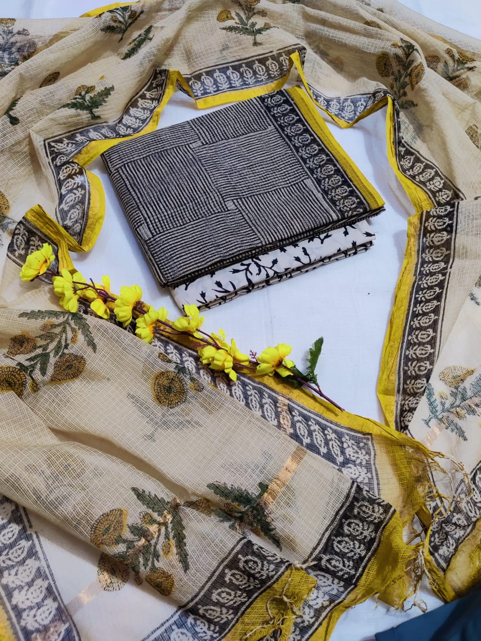 Women's Kota Doria Suit | Traditional Handcrafted Ethnic Wear