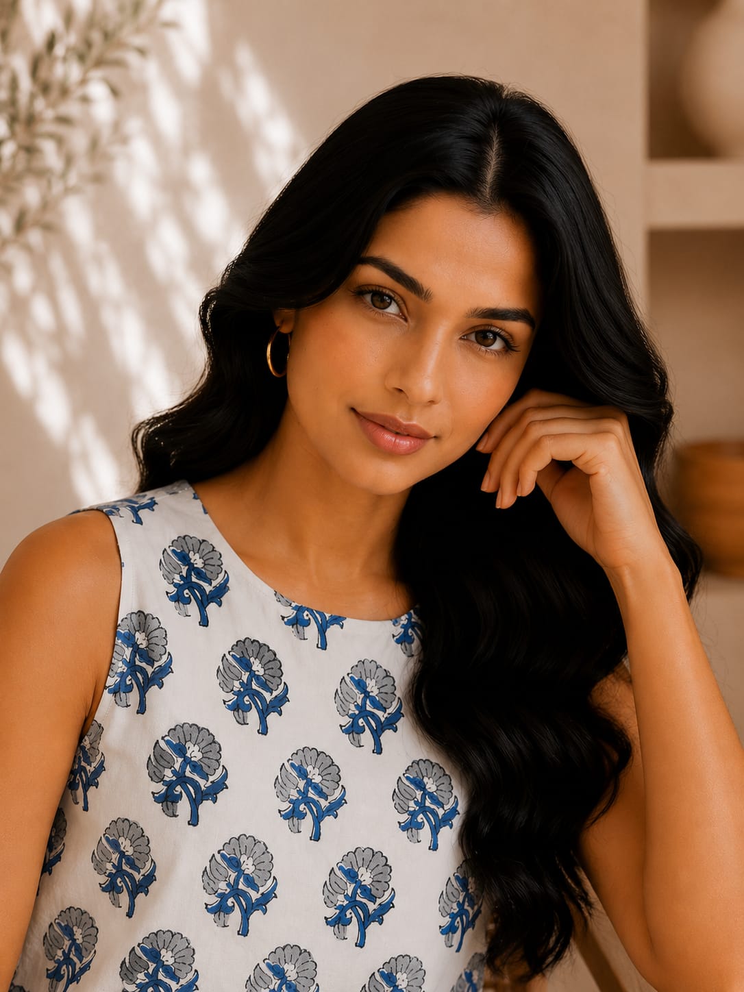 Classic Pure Cotton Handcrafted Co-ord Set