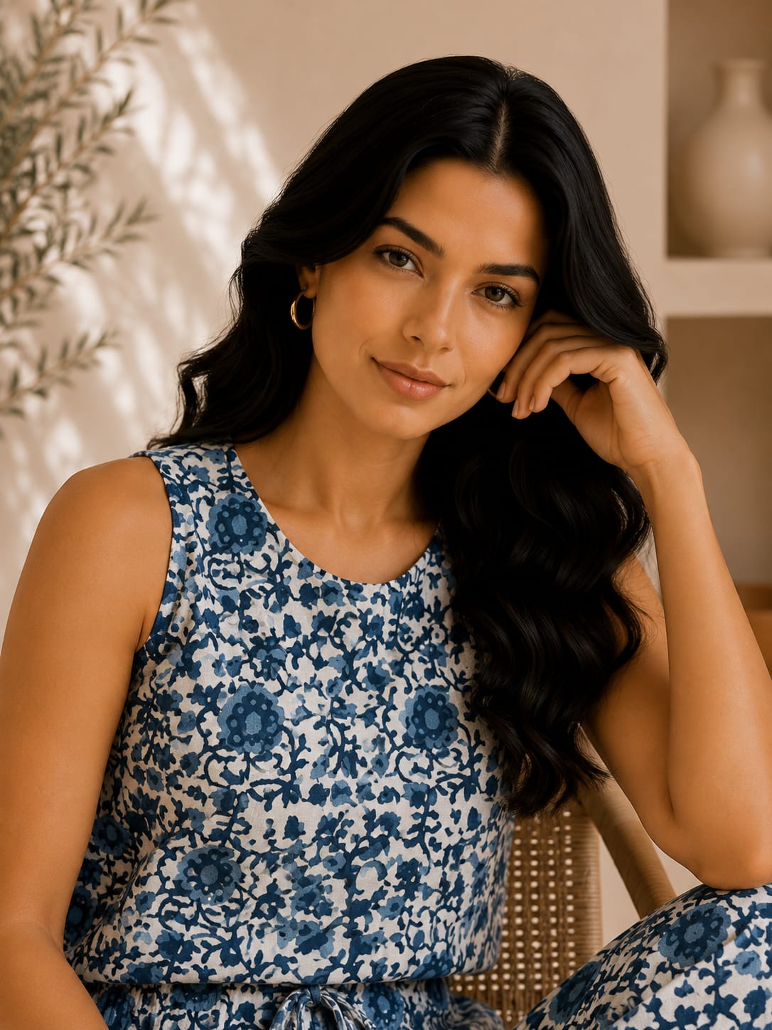 Elegant Handcrafted Cotton Co-ord Set