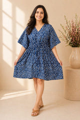 Women's Free Size Cotton Short Kaftan