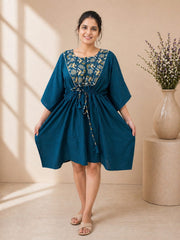 Women's Cotton Short Kaftan | Relaxed Fit