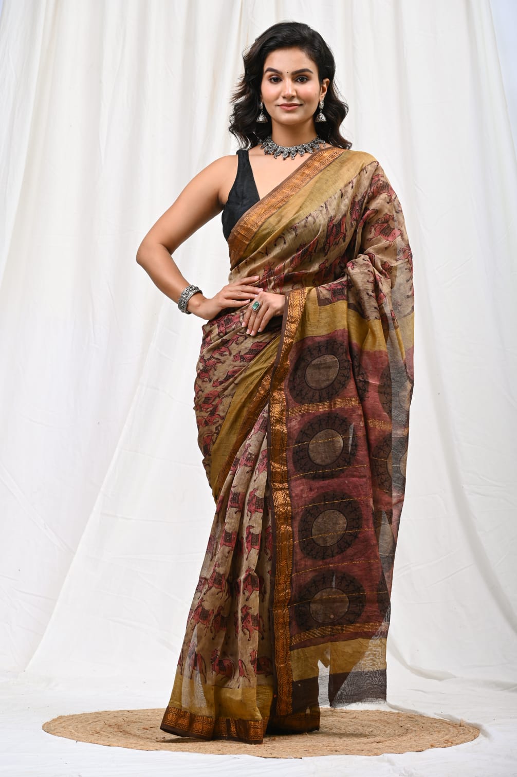 Royal Maheshwari Silk Saree