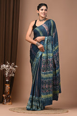 Timeless Ajrakh Vanaspati Modal Silk Saree