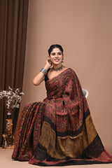 Royal Heritage Ajrakh Modal Silk Saree