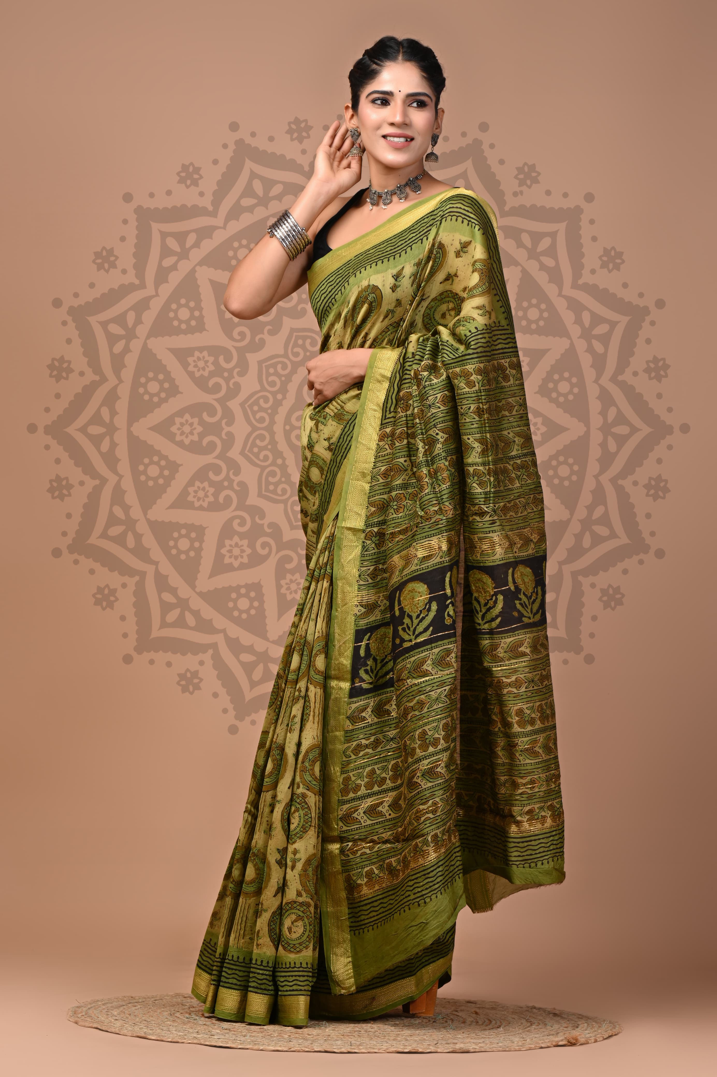 Graceful Maheshwari Silk Saree Collection