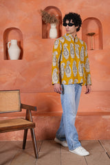 Authentic Hand Block Printed Pure Cotton Short Kurta for Men