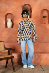 Designer Hand Block Printed Short Kurta