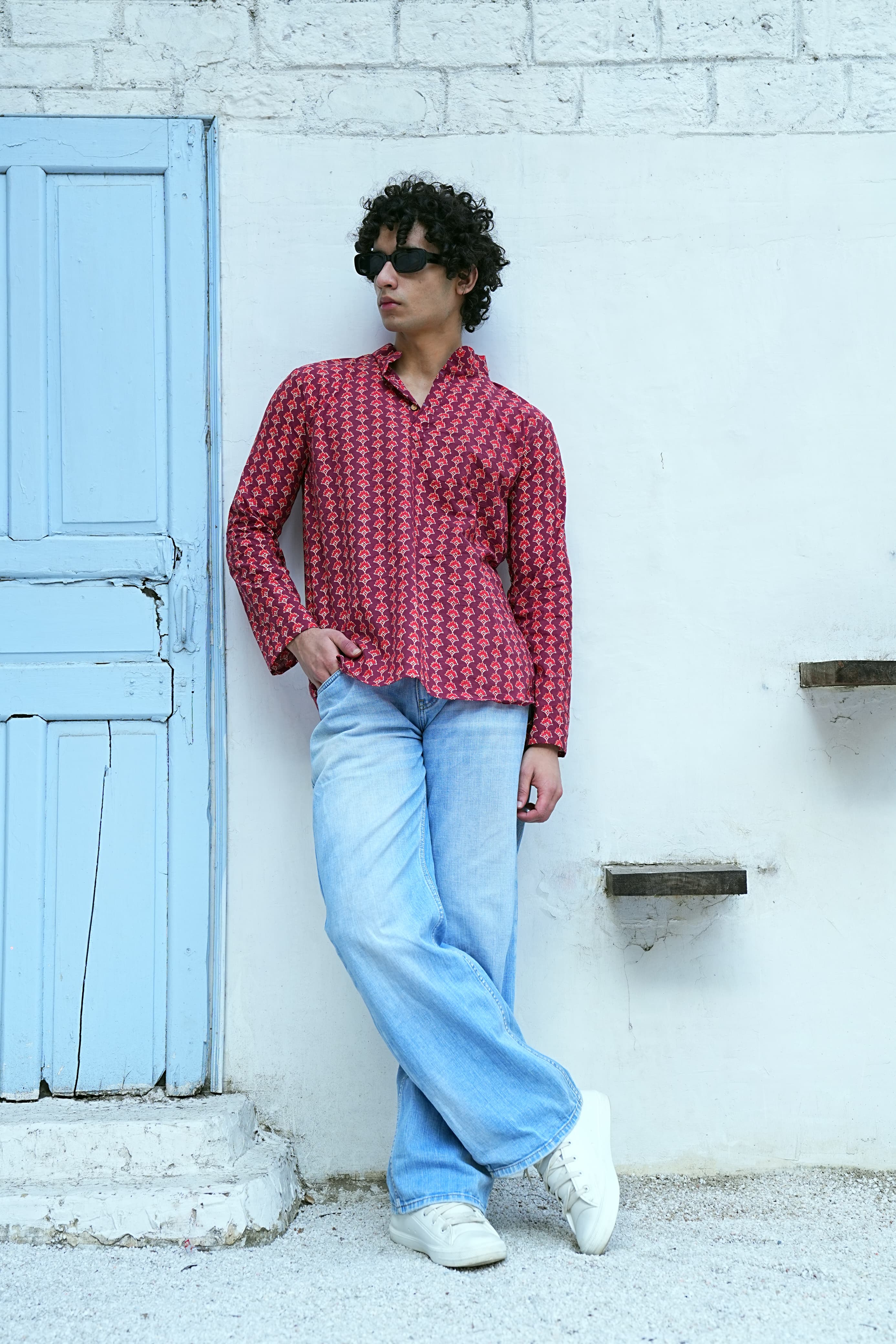 Men's Ethnic Hand Block Print Cotton Kurta