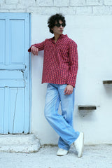 Men's Ethnic Hand Block Print Cotton Kurta