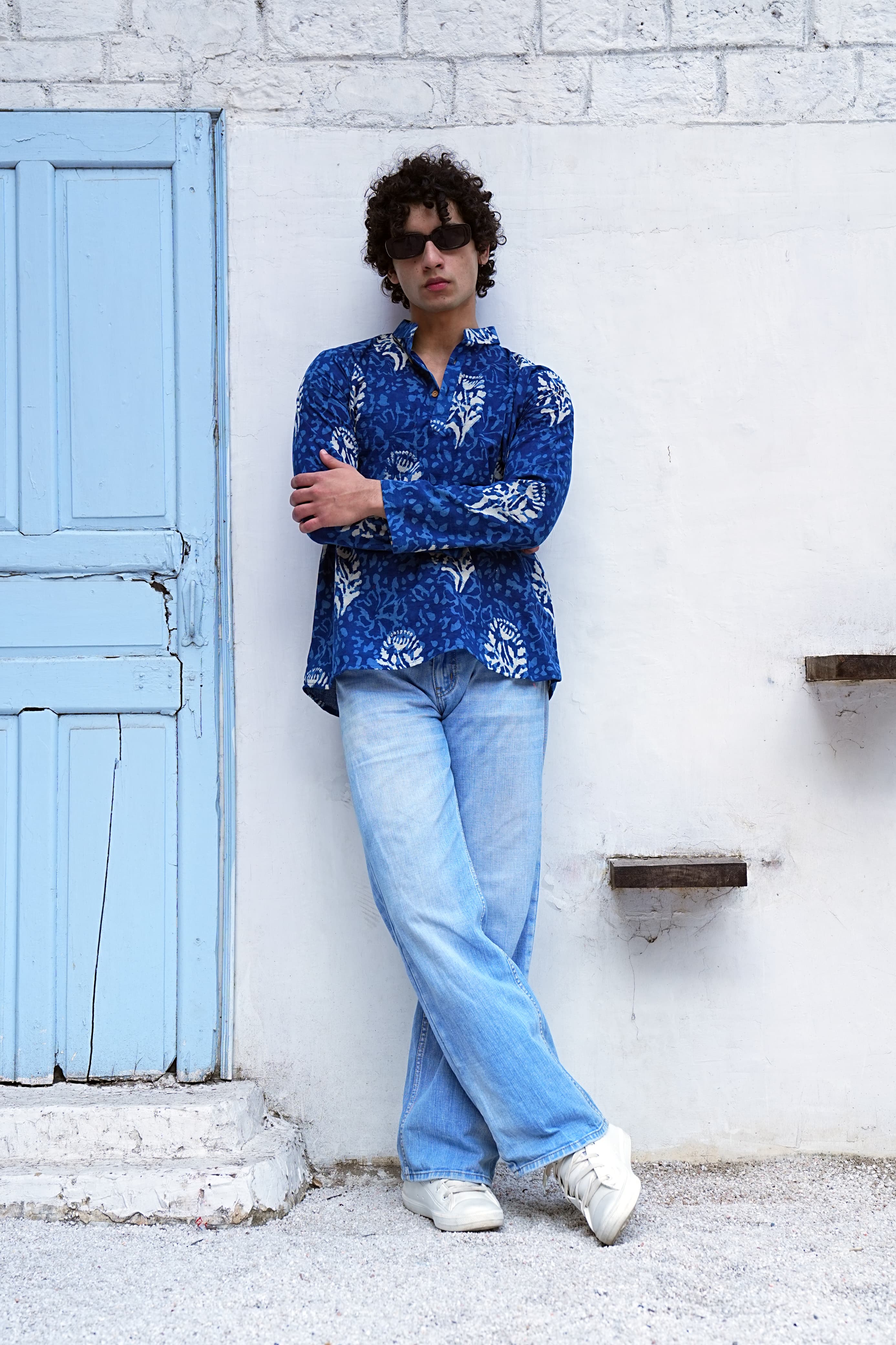 Breathable Pure Cotton Hand Block Print Short Kurta