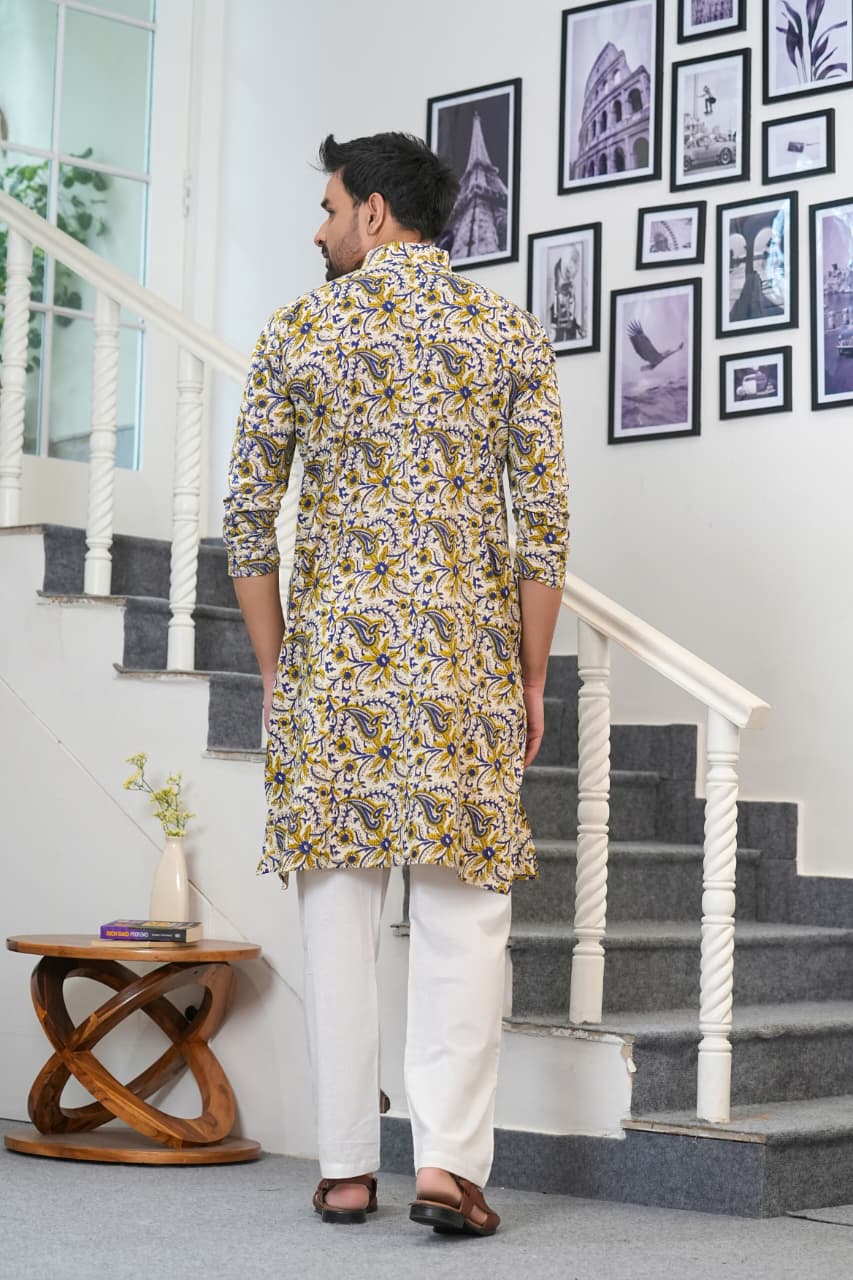 Men's Kurta | Traditional Handcrafted Cotton Kurta