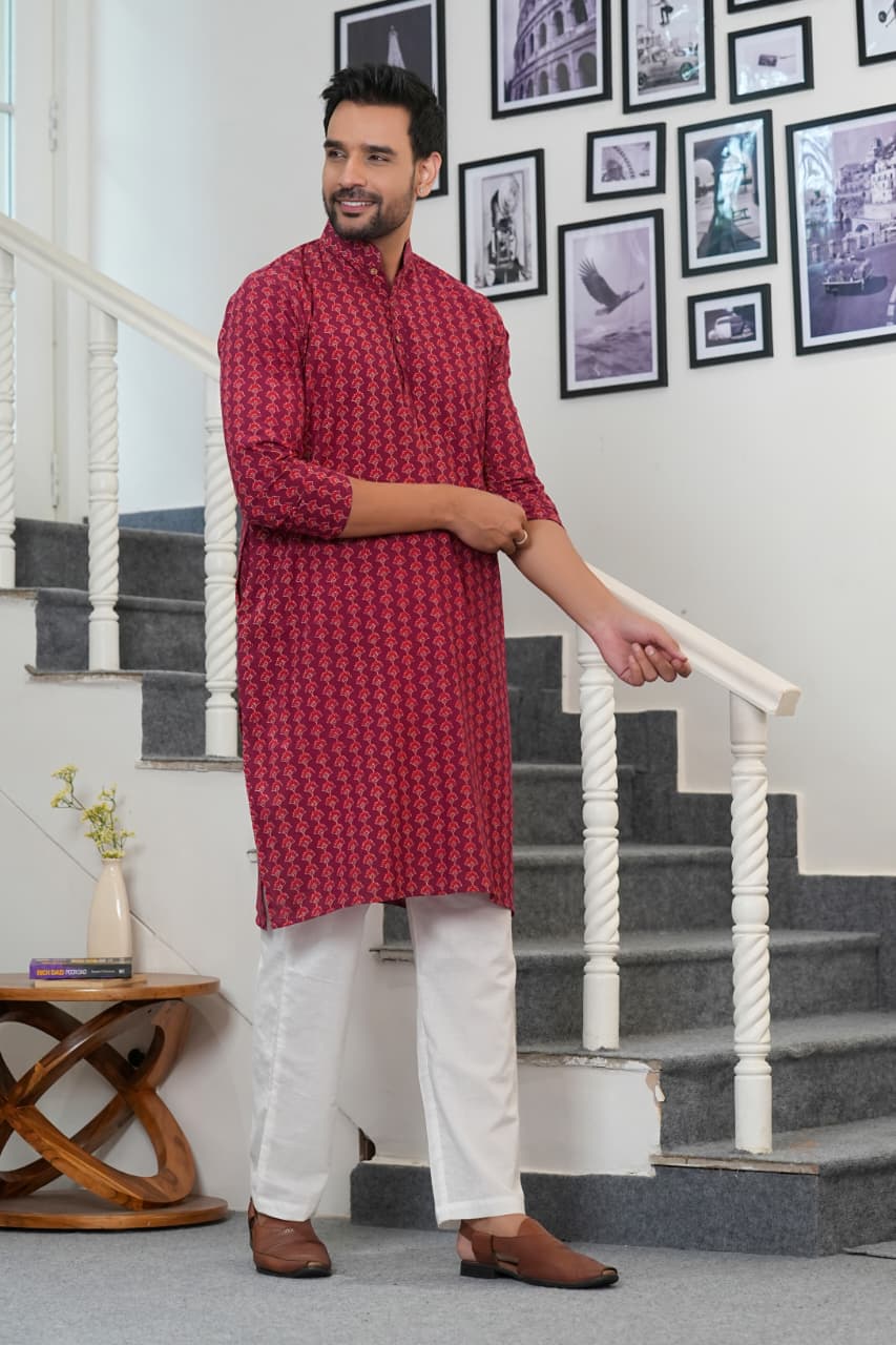 Men's Kurta | Classic Pure Cotton Long Kurta