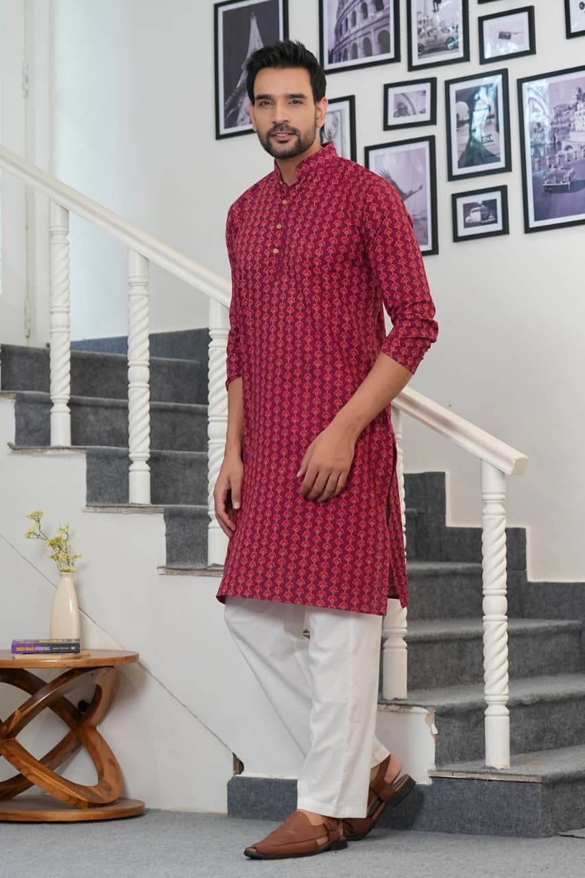 Men's Kurta | Classic Pure Cotton Long Kurta