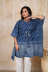 Women's Hand Block Printed Co-Ord Set | Free Size Top