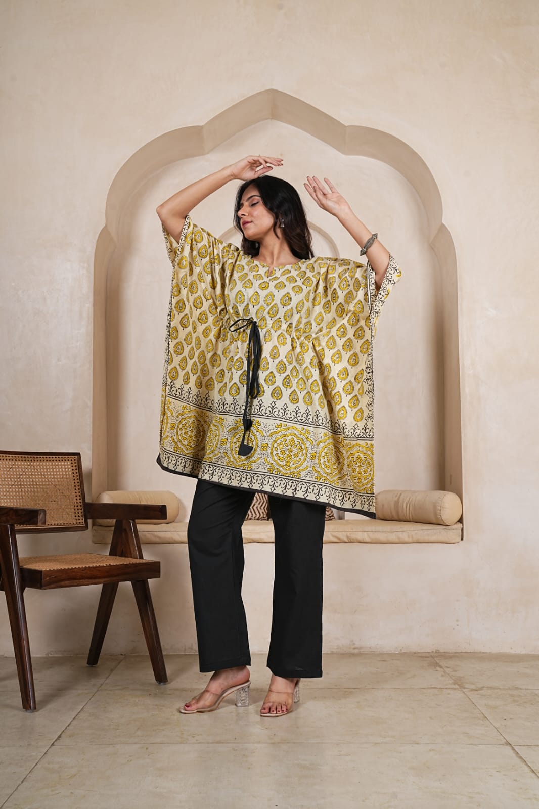 Women's Relaxed Fit Cotton Kaftan Co-Ord Set
