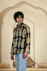 Traditional Hand Block Printed Men's Short Kurta | Premium Cotton