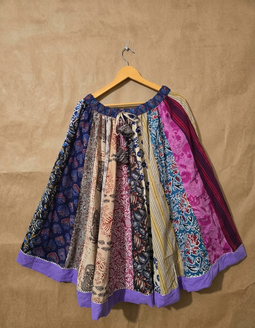 Women's Short Skirt | Bagru Print Cotton Collection