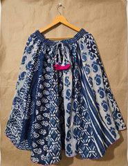Women's Cotton Short Skirt | Traditional Bagru Print