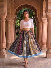 Women's Short Skirt | Designer Hand Block Printed