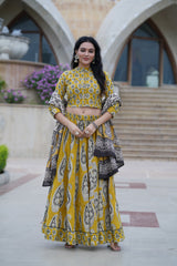 Designer Bagru Print Cotton Lehenga Choli | Ethnic Wear