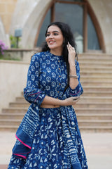 Premium Cotton Lehenga Choli Set | Bagru Hand Block Print