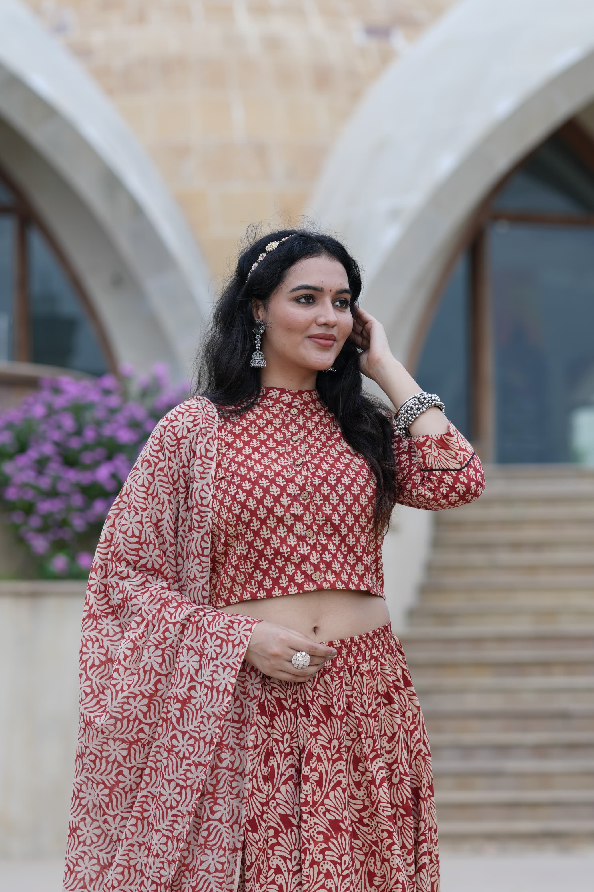 Pure Cotton Bagru Print Designer Lehenga Choli for Women
